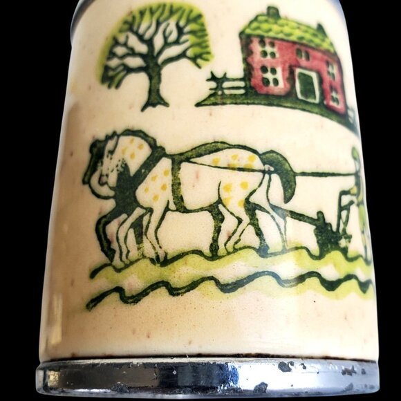 50s Vintage Pepper Grinder Distressed Metlox Poppytrail California Homestead - Picture 3 of 9